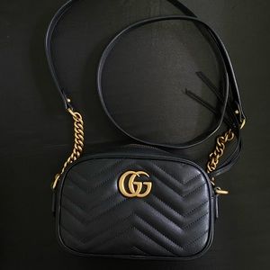 1:1 GG Marmont Shoulder Bag Matelasse Leather Mini
